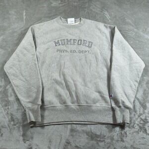 Vintage Champion Reverse Weave Sweatshirt Mens Medium Mumford Phys Ed Dept 90s